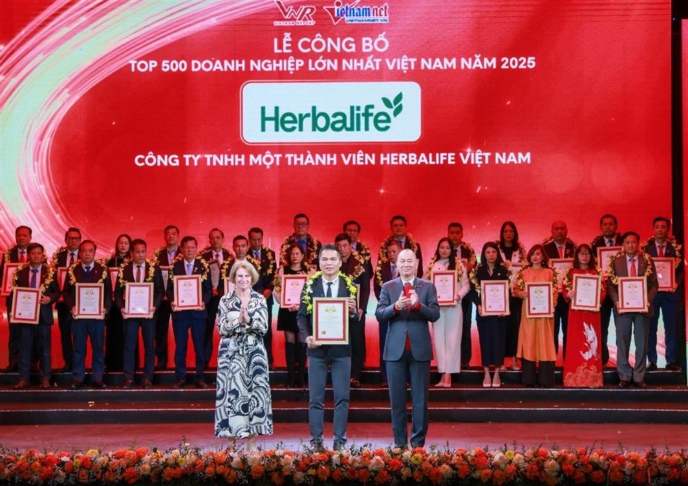 Herbalife Việt Nam được xếp hạng Top 500 Doanh nghiệp lớn nhất Việt Nam năm thứ Bảy liên tiếp